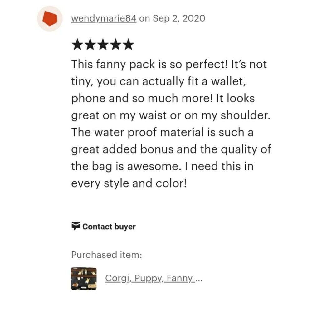 Waterproof Frenchie Large Fanny Pack Crossbody Sling - Picture 7 of 10